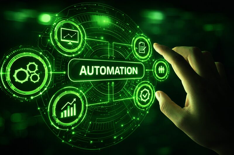 AI automation concept